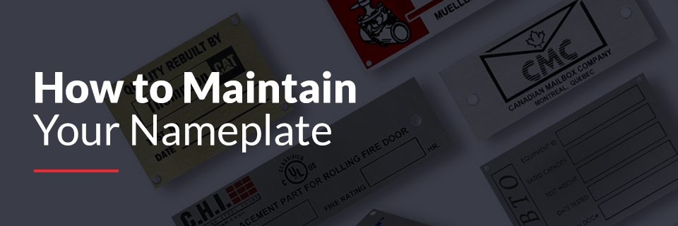 how to maintain your nameplate & nameplate restoration