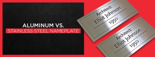 aluminum vs steel nameplate