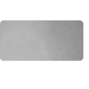 Clear anodized blank metal nameplate