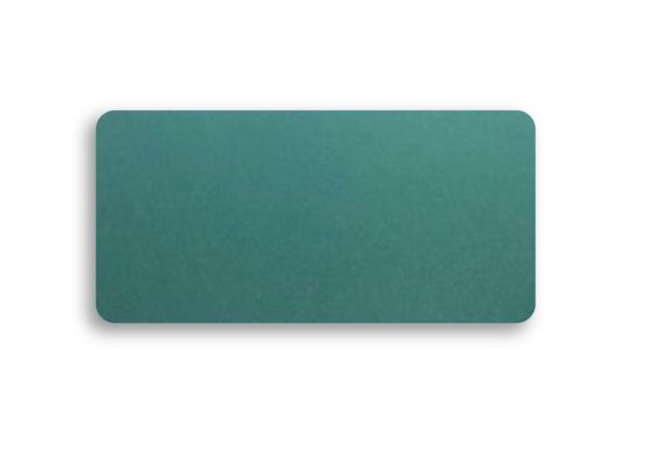 Green anodized blank metal nameplate