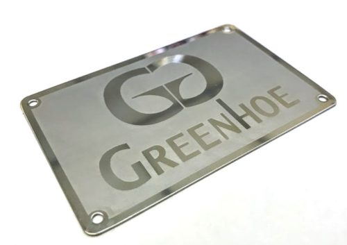 green hoe nameplate