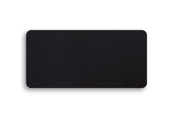 Black anodized blank metal nameplate